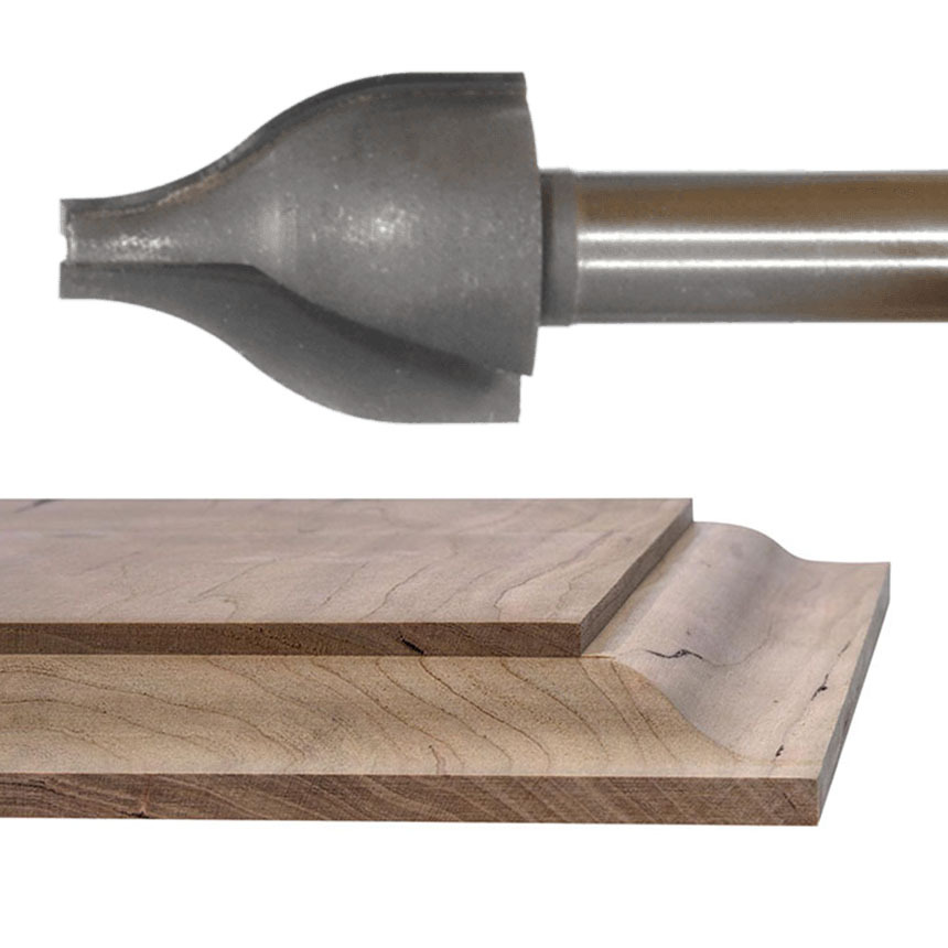 Vertical Raised Panel Router Bit - Ogee