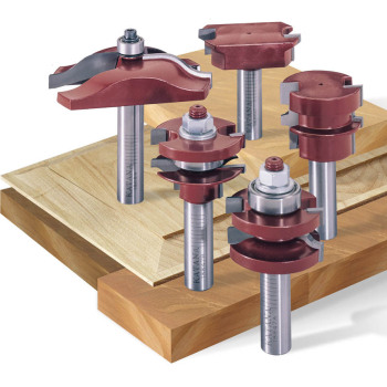 Cabinet Maker Router Bits 5 pc Set with Ogee Profile | MLCS PREMIUM