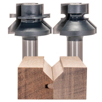 Tongue and Groove V-Notch Router Bits 2 pc Set | MLCS