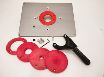 Aluminum Router Table Insert Plate and Rings for TRITON TRA001 | MLCS PREMIUM