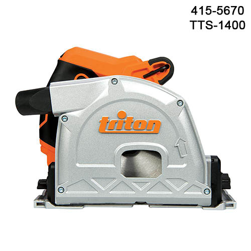 TRITON Track Saw TTS1400 with Track and Clamps Included