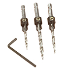Tapered Countersink Drill Bit 3 pc Set (9/64, 11/64, 13/64)  | Snappy 44300